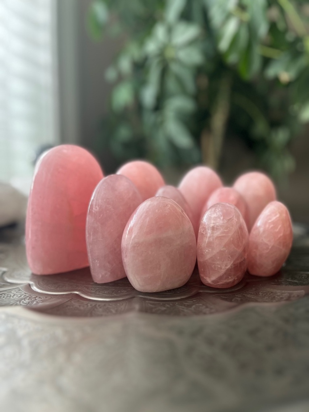 Rose Quartz Polished Free form Assorted Sizes
